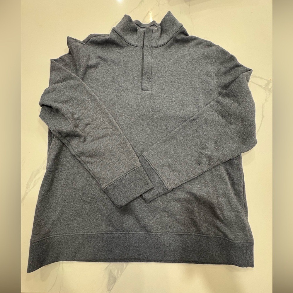 UNTUCKit Corral 1/4 Zip Fleece Sweater Gray Size XL